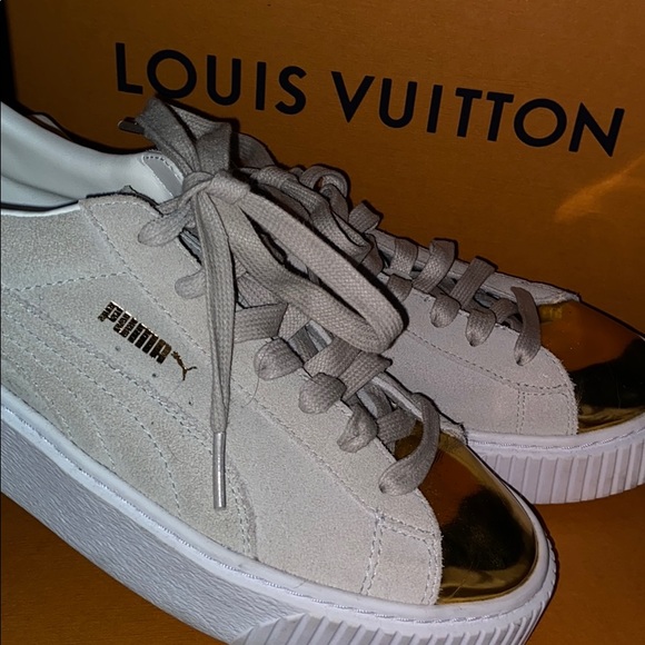 puma creepers platform gold puma creepers platform gold